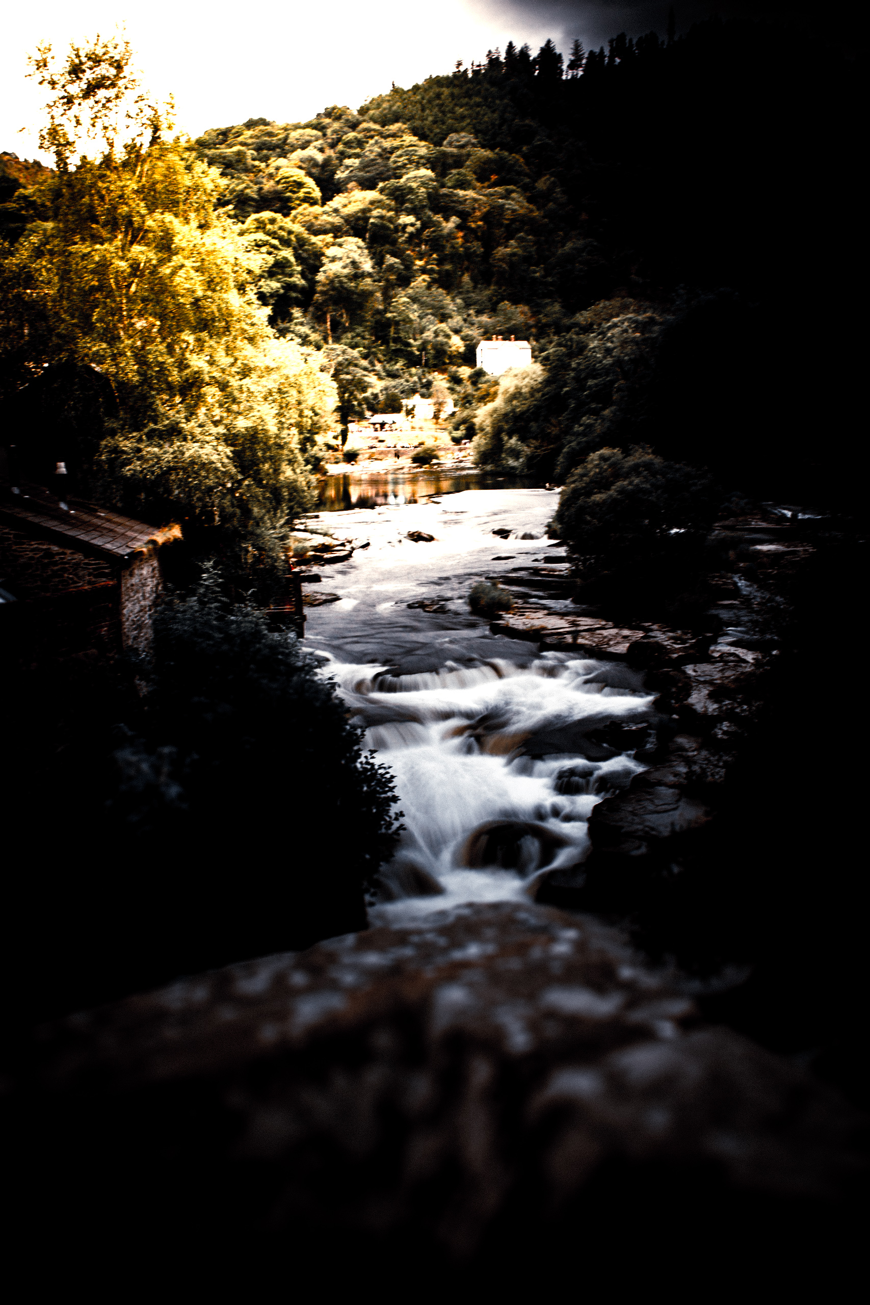 Llangollen Bridge Waterfall
